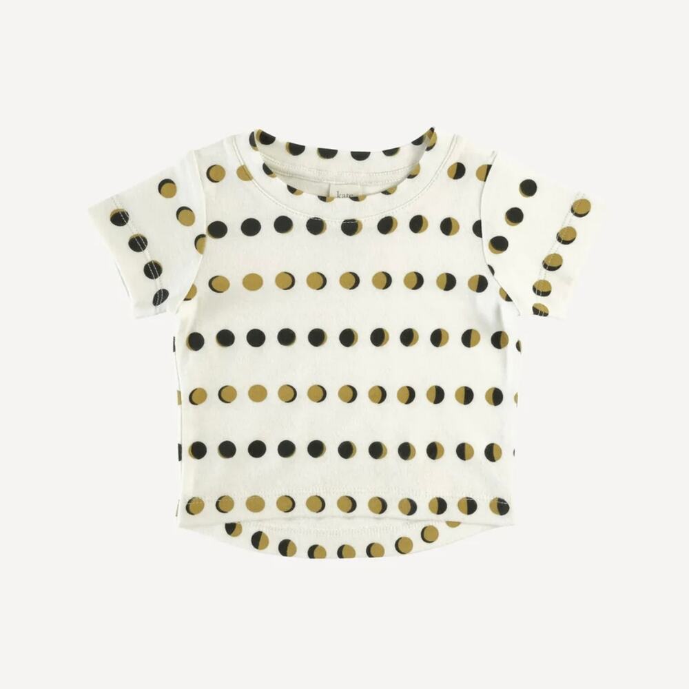 Kate Quinn Short Sleeve Essential Boxy Tee Shirt Moon Phase Stripe Size 2T Organ